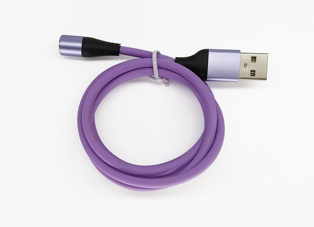 液態(tài)硅膠7Pin磁吸數據線，可傳輸數據帶LED燈